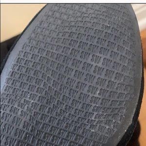 Size 8.5 black suede thigh high boots